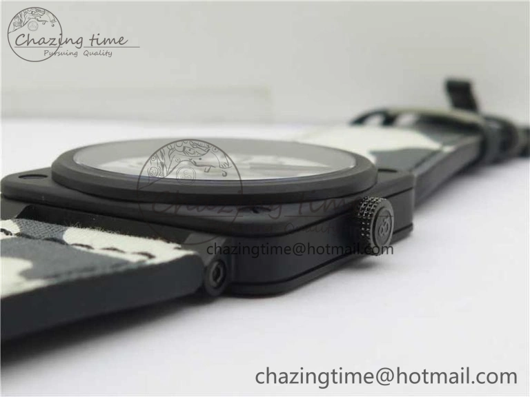 BR 03-92 DLC 1:1 Best Edition Gray Camouflage Apes Dial on Camouflage Strap MIYOTA 9015 V3