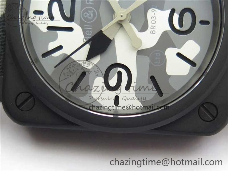 BR 03-92 DLC 1:1 Best Edition Gray Camouflage Apes Dial on Camouflage Strap MIYOTA 9015 V3