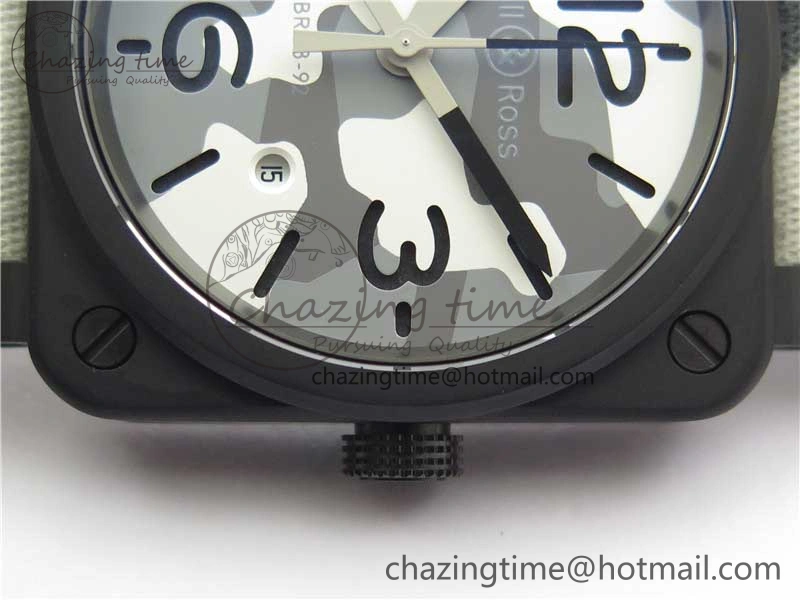 BR 03-92 DLC 1:1 Best Edition Gray Camouflage Apes Dial on Camouflage Strap MIYOTA 9015 V3