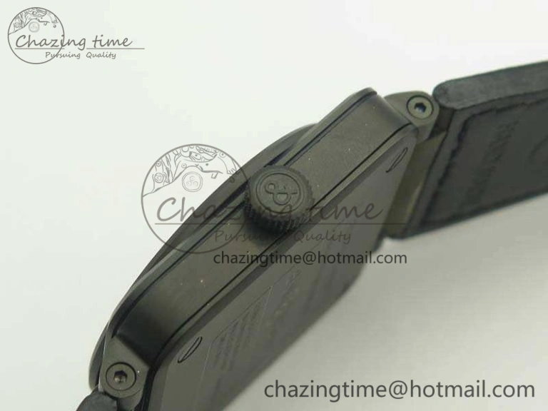 BR 03-92 DLC 42.5mm Black Dial On Leather Strap MIYOTA9015 V3