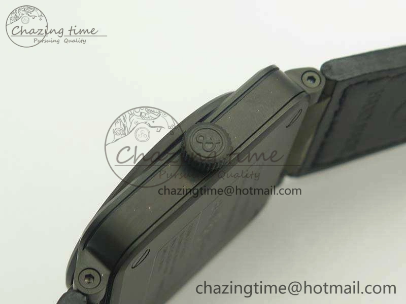 BR 03-92 DLC 42.5mm Black Dial On Leather Strap MIYOTA9015 V3
