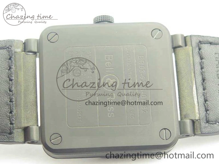 BR 03-92 DLC 42.5mm Black Dial On Leather Strap MIYOTA9015 V3
