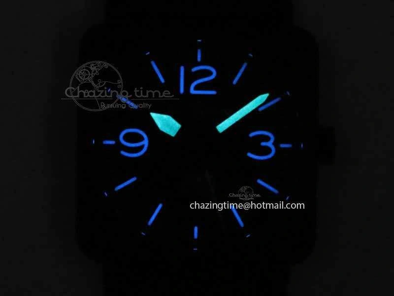 BR 03-92 DLC Black Dial FAYETTE 42.5mm On Rubber Strap MIYOTA 9015 V2