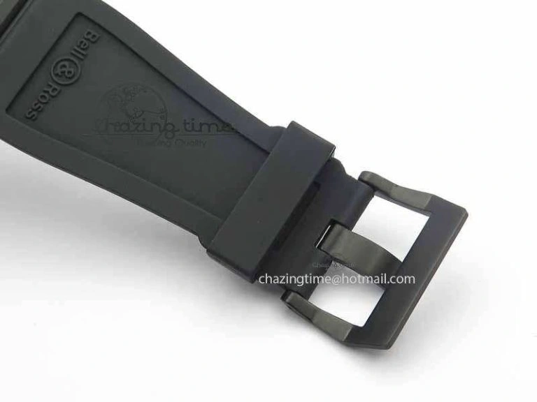 BR 03-92 DLC Black Dial GIGN 42.5mm on Rubber Strap MIYOTA 9015 V2