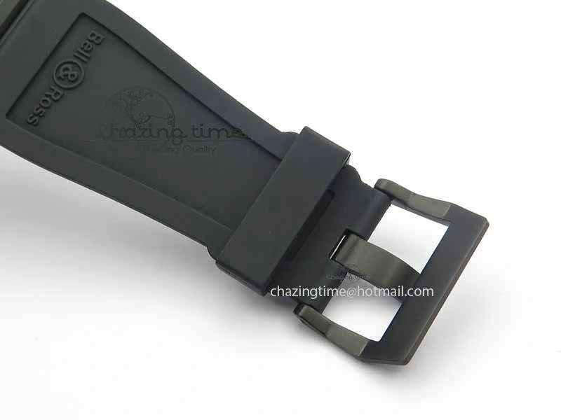 BR 03-92 DLC Black Dial GIGN 42.5mm on Rubber Strap MIYOTA 9015 V2