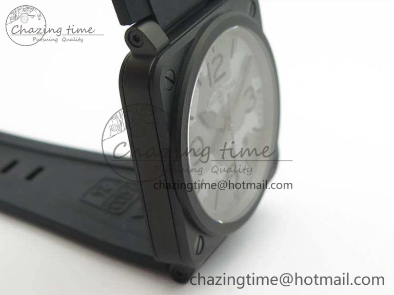 BR 03-92 DLC Camouflage Dial 42.5mm On Rubber Strap MIYOTA 9015 V3