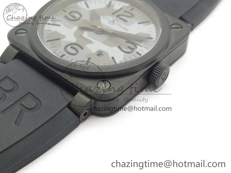 BR 03-92 DLC Camouflage Dial 42.5mm On Rubber Strap MIYOTA 9015 V3