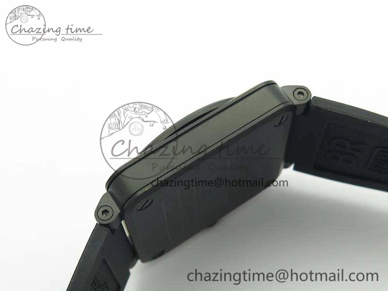 BR 03-92 DLC Case V3 Gray Dial 42.5mm On Rubber Strap MIYOTA 9015