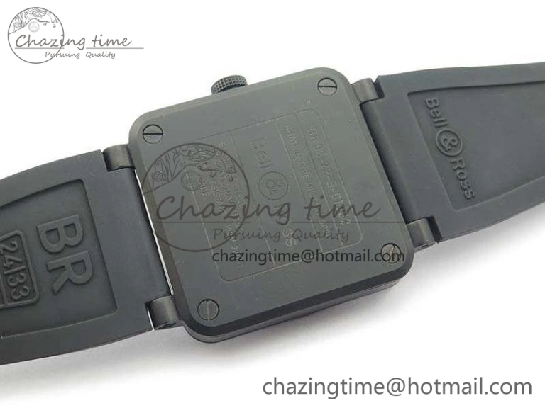 BR 03-92 DLC Case V3 Gray Dial 42.5mm On Rubber Strap MIYOTA 9015