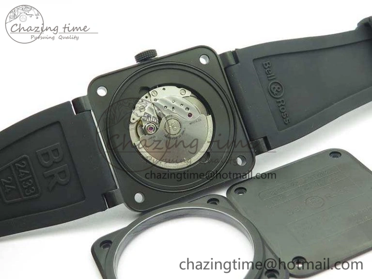 BR 03-92 DLC Case V3 Gray Dial 42.5mm On Rubber Strap MIYOTA 9015