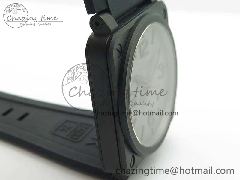 BR 03-92 DLC Case V3 Gray Dial 42.5mm On Rubber Strap MIYOTA 9015