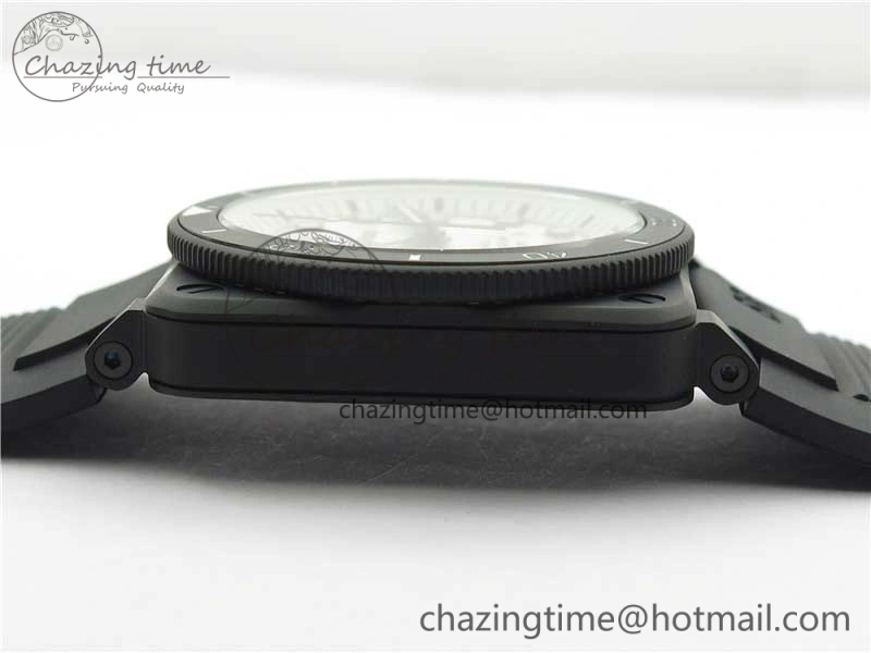 BR 03-92 Diver PVD White Dial on Rubber Strap MIYOTA 9015 (Free Nylon Strap)