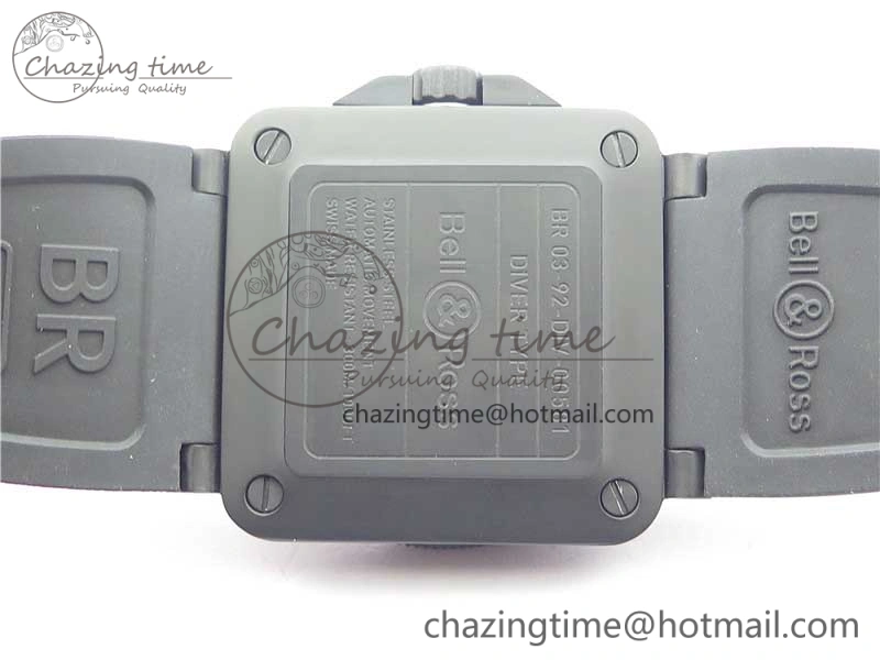 BR 03-92 Diver PVD White Dial on Rubber Strap MIYOTA 9015 (Free Nylon Strap)