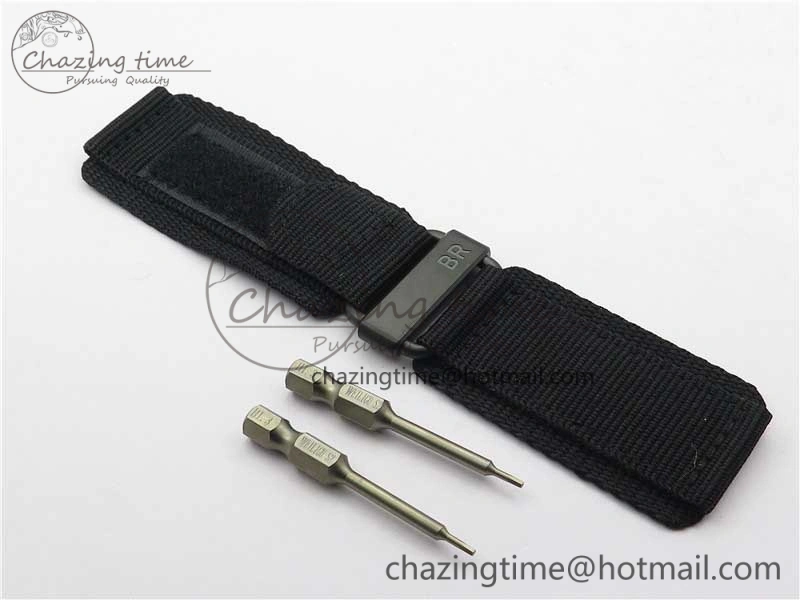 BR 03-92 Diver PVD White Dial on Rubber Strap MIYOTA 9015 (Free Nylon Strap)