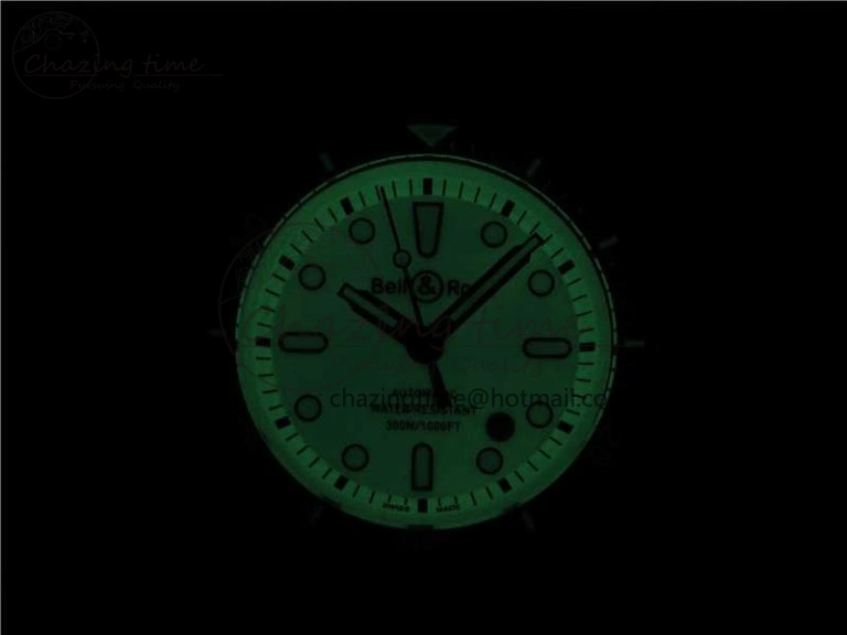 BR 03-92 Diver PVD White Dial on Rubber Strap MIYOTA 9015 (Free Nylon Strap)