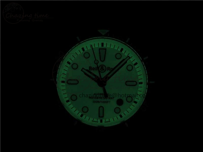 BR 03-92 Diver PVD White Dial on Rubber Strap MIYOTA 9015 (Free Nylon Strap)