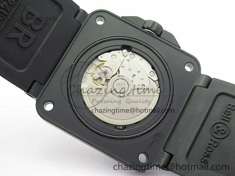 BR 03-92 Diver PVD White Dial on Rubber Strap MIYOTA 9015 (Free Nylon Strap)