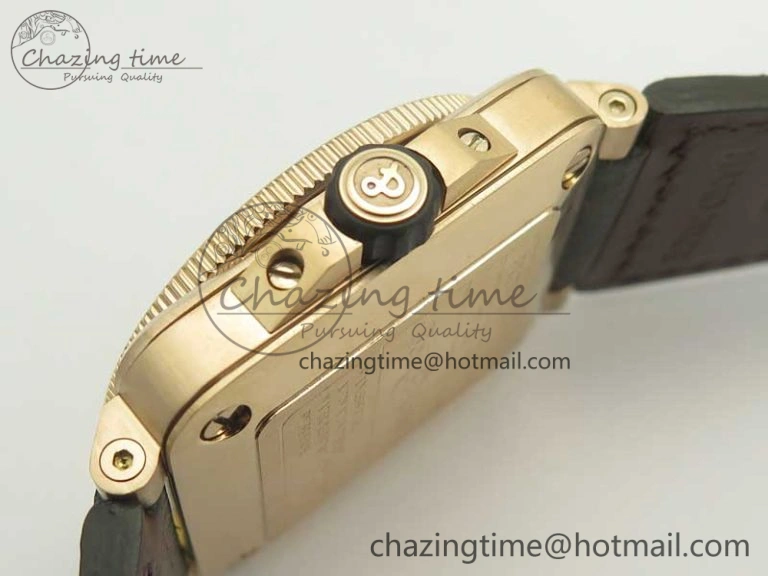 BR 03-92 Diver RG OXF 1:1 Best Edition Black Dial on Rubber Strap MIYOTA 9015 (Free Leather)