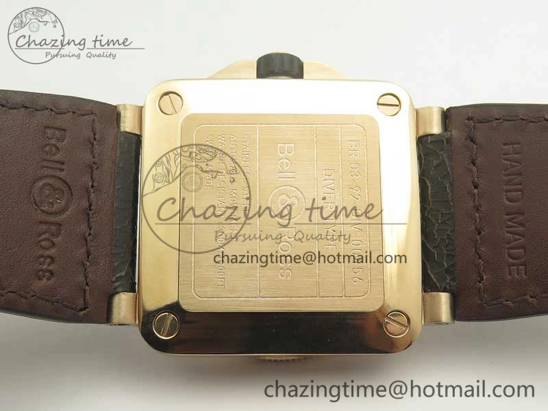 BR 03-92 Diver RG OXF 1:1 Best Edition Black Dial on Rubber Strap MIYOTA 9015 (Free Leather)