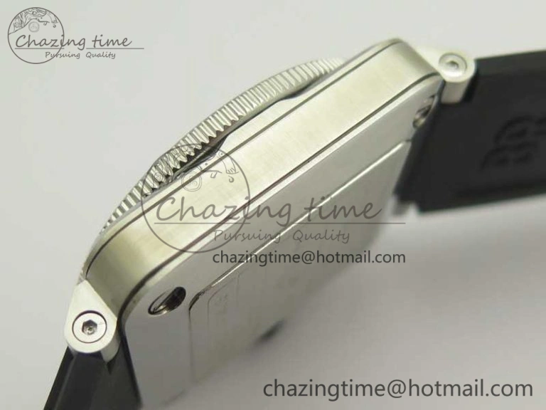 BR 03-92 Diver SS OXF 1:1 Best Edition Black Dial on Rubber Strap MIYOTA 9015 (Free Leather)