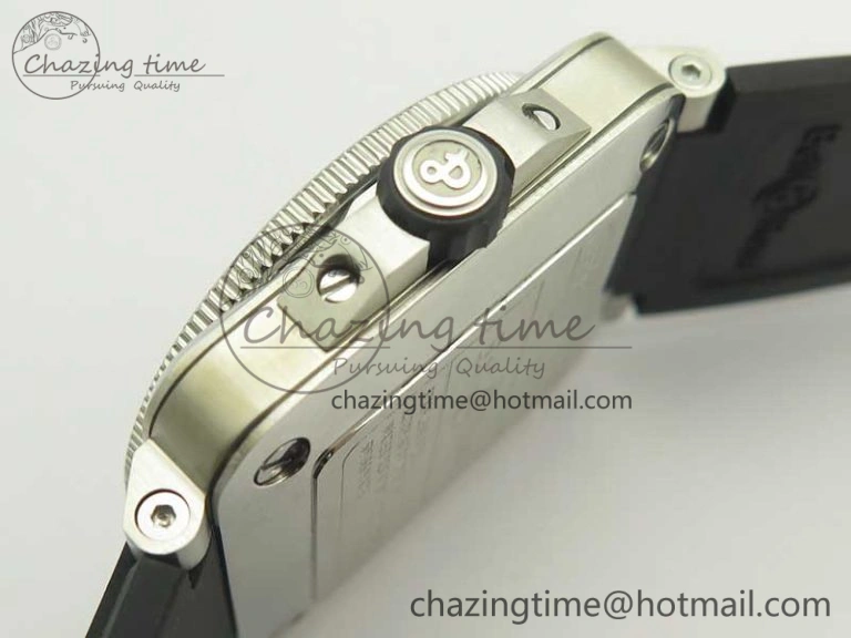 BR 03-92 Diver SS OXF 1:1 Best Edition Black Dial on Rubber Strap MIYOTA 9015 (Free Leather)