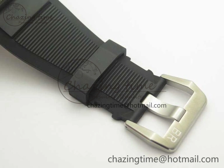 BR 03-92 Diver SS OXF 1:1 Best Edition Black Dial on Rubber Strap MIYOTA 9015 (Free Leather)