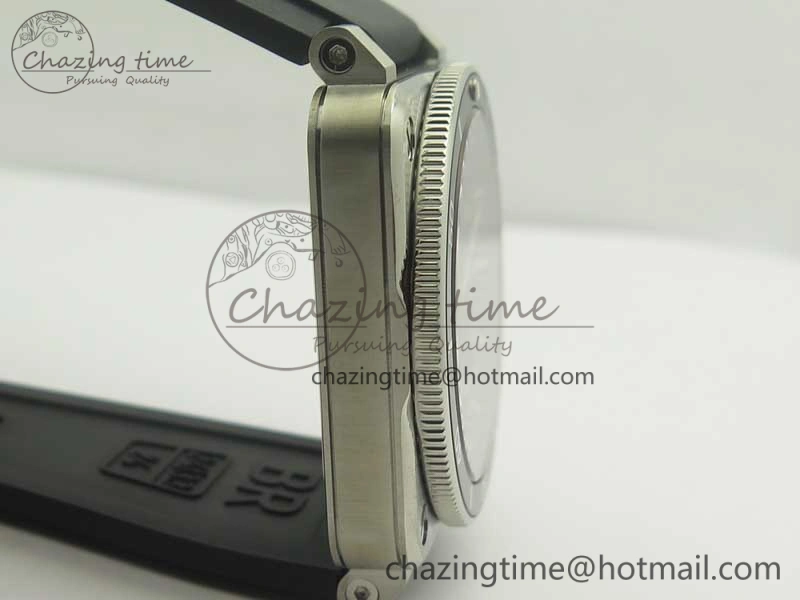 BR 03-92 Diver SS OXF 1:1 Best Edition Black Dial on Rubber Strap MIYOTA 9015 (Free Leather)
