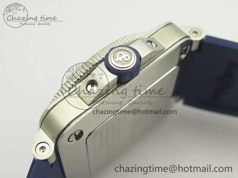 BR 03-92 Diver SS OXF 1:1 Best Edition Blue Dial on Rubber Strap MIYOTA 9015 (Free Leather)