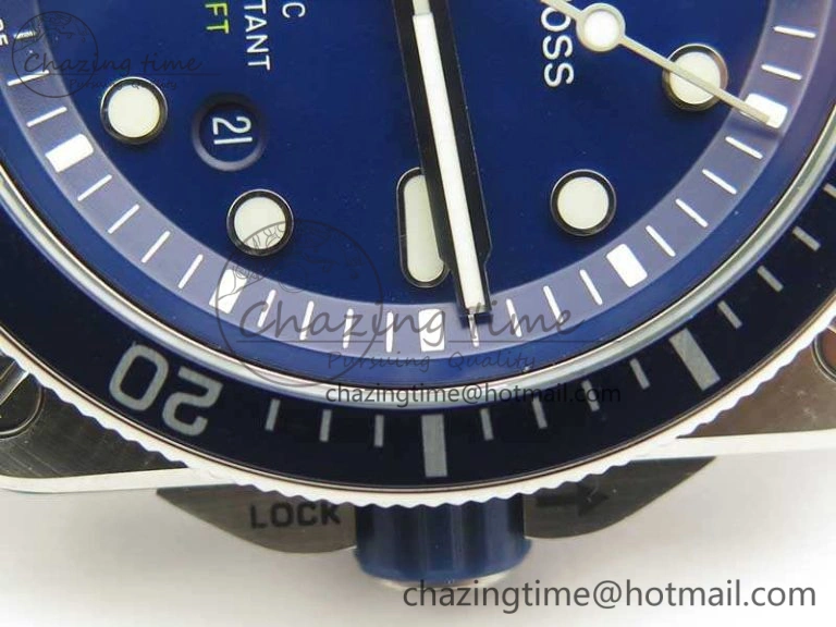 BR 03-92 Diver SS RDF 1:1 Best Edition Blue Dial On Rubber Strap MIYOTA9015 (Free Nylon Strap)