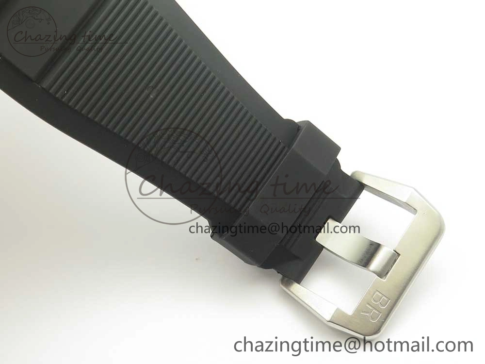 BR 03-92 Diver SS SS Bezel Black Dial on Rubber Strap MIYOTA 9015 (Free Leather Strap)