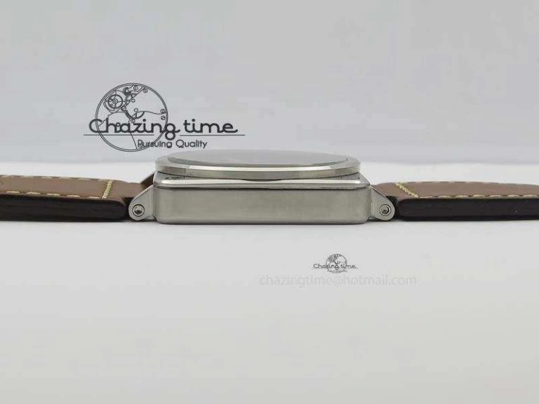 BR 03-92 Golden Heritage SS Black Dial On Brown Leather Strap MIYOTA 9015