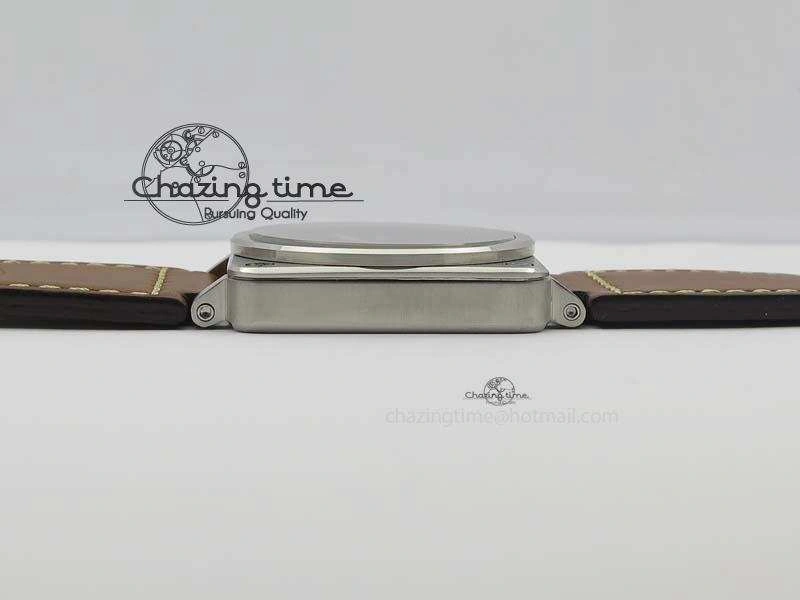BR 03-92 Golden Heritage SS Black Dial On Brown Leather Strap MIYOTA 9015