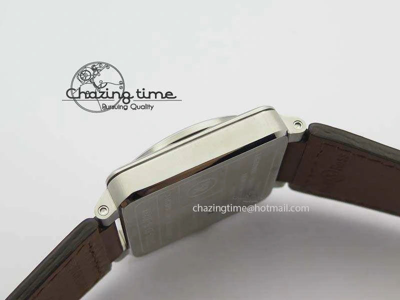 BR 03-92 Golden Heritage SS Black Dial On Brown Leather Strap MIYOTA 9015