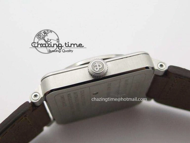 BR 03-92 Golden Heritage SS ZF 1:1 Best Edition On Brown Leather Strap MIYOTA 9015