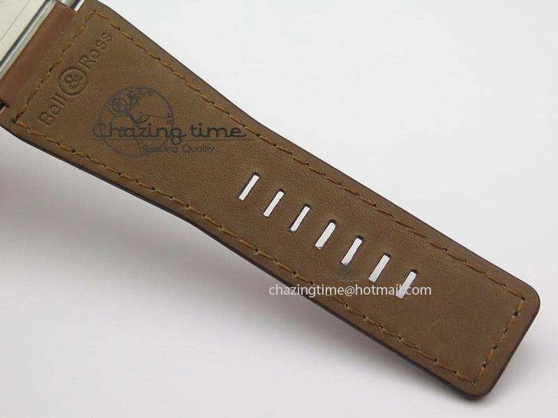 BR 03-92 Golden Heritage SS ZF 1:1 Best Edition On Brown Leather Strap MIYOTA 9015