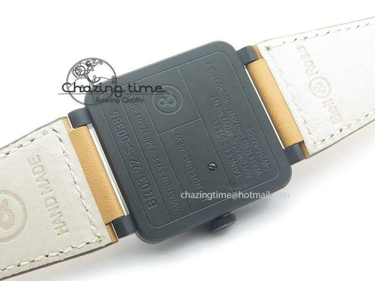BR 03-92 Heritage PVD Black Dial On Brown Leather Strap MIYOTA 9015 V2