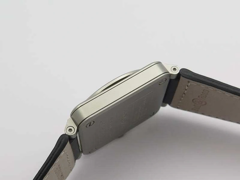 BR 03-92 Horograph Satin-Polished Steel Black Dial On Leather Strap MIYOTA 9015 (Free Nylon Strap)