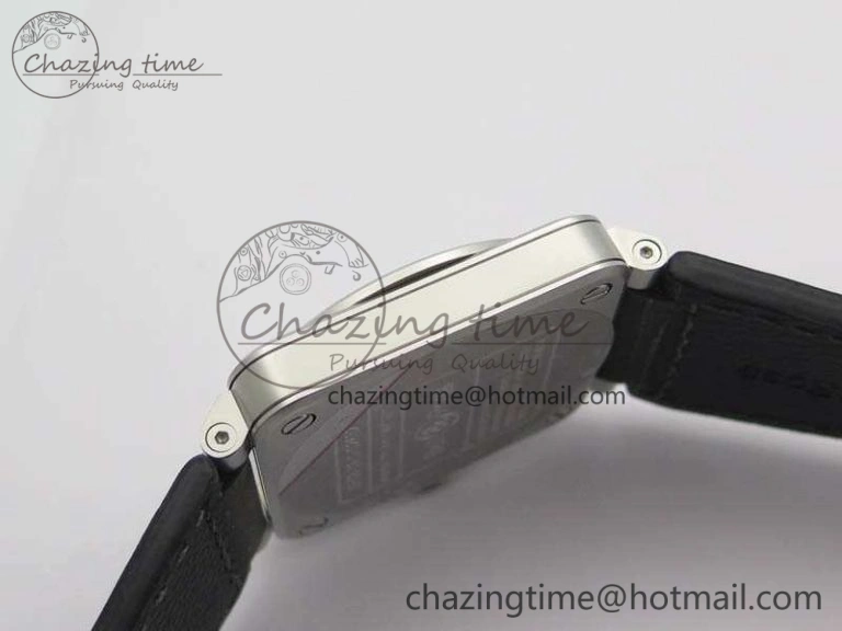BR 03-92 Horolum Satin Polished Steel Gray Dial On Leather Strap MIYOTA 9015 (Free Nylon Strap) V2