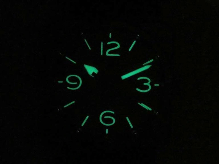 BR 03-92 Horolum Satin-Polished Steel Gray Dial On Leather Strap MIYOTA 9015 (Free Nylon Strap)