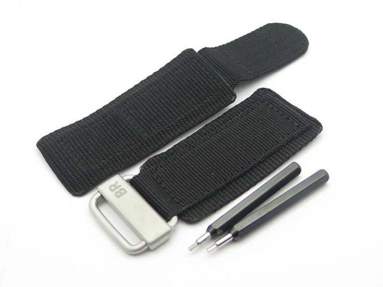 BR 03-92 Horolum Satin-polished Steel Gray Dial On Rubber Strap MIYOTA 9015 (Free Nylon Strap)