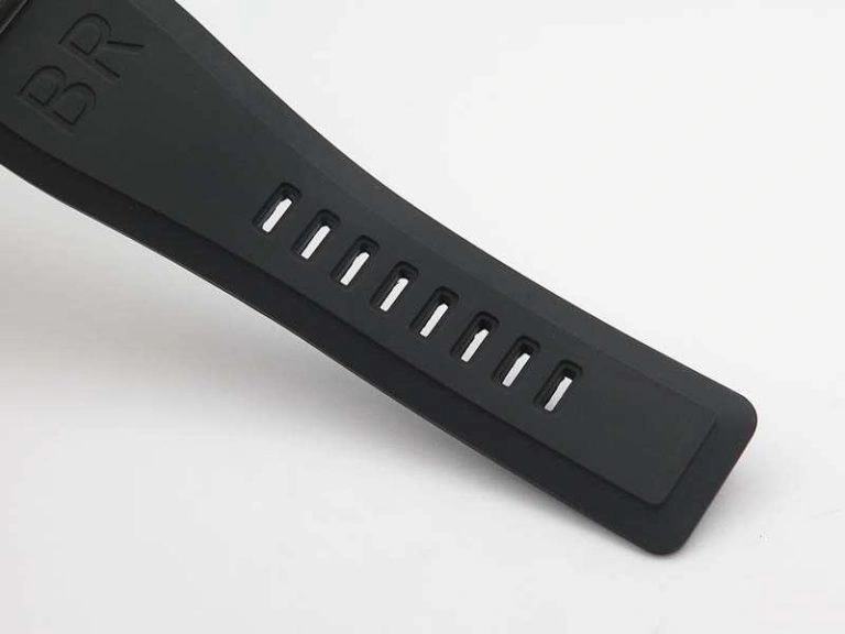 BR 03-92 Horolum Satin-polished Steel Gray Dial On Rubber Strap MIYOTA 9015 (Free Nylon Strap)
