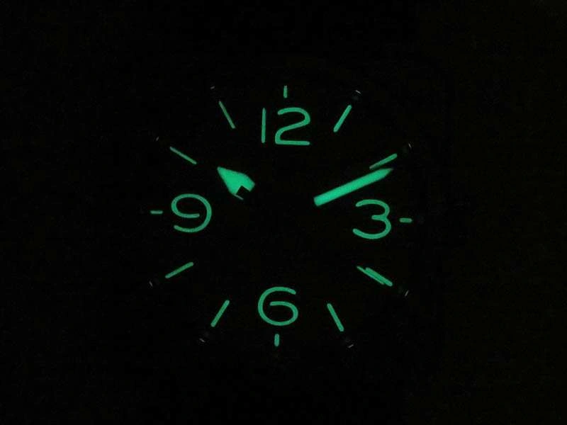 BR 03-92 Horolum Satin-polished Steel Gray Dial On Rubber Strap MIYOTA 9015 (Free Nylon Strap)
