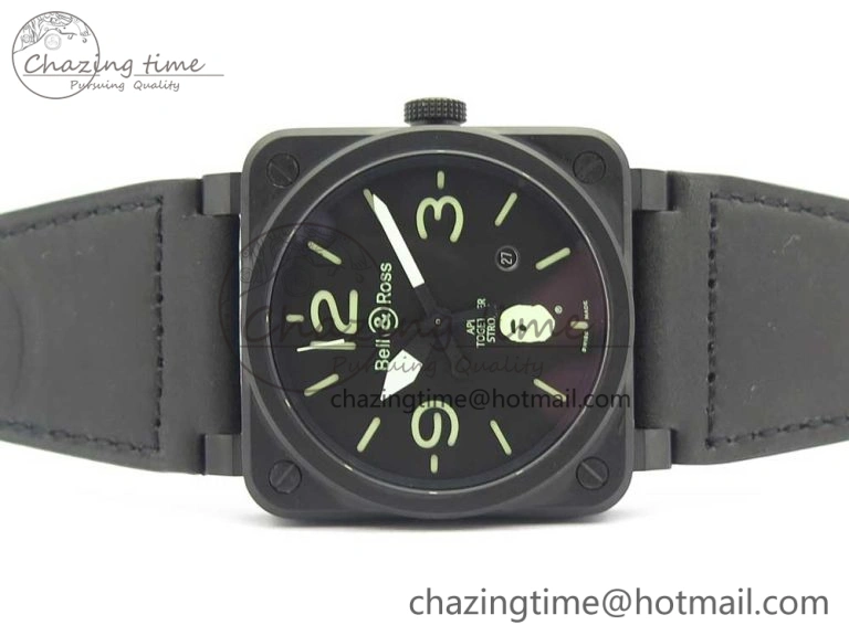 BR 03-92 PVD 1:1 Best Edition Black Apes Dial on Black Rubber Strap MIYOTA 9015 V3