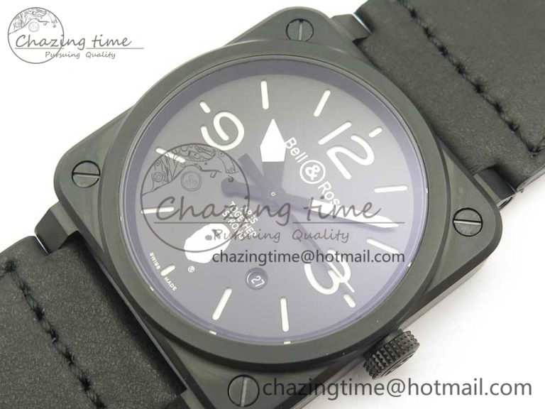 BR 03-92 PVD 1:1 Best Edition Black Apes Dial on Black Rubber Strap MIYOTA 9015 V3