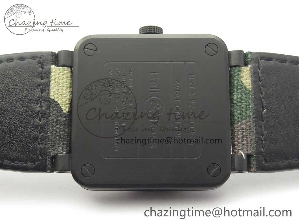 BR 03-92 PVD 1:1 Best Edition Camouflage Apes Dial on Camouflage Nylon Strap MIYOTA 9015 V3