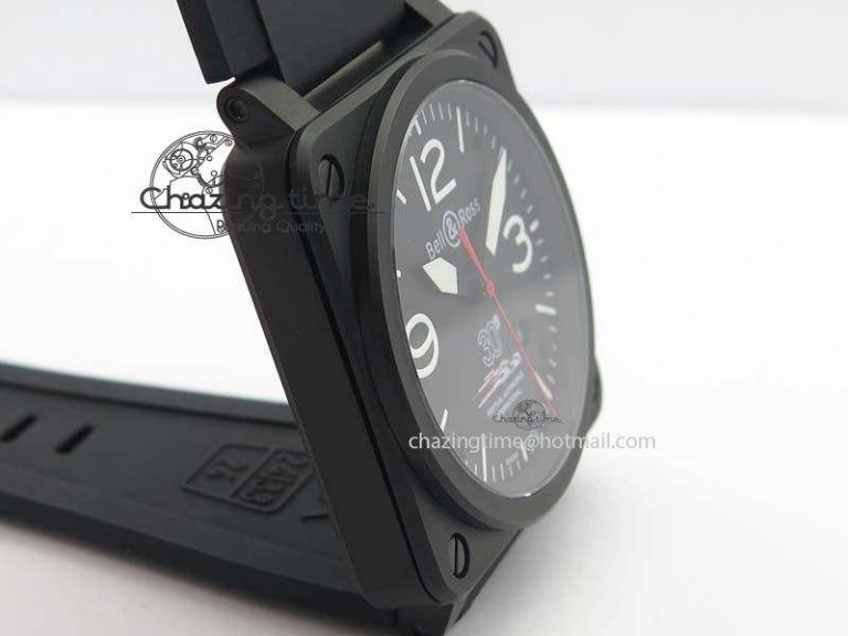 BR 03-92 PVD Case Black Dial 30 LTD 42.5mm On Rubber Strap MIYOTA 9015 V2