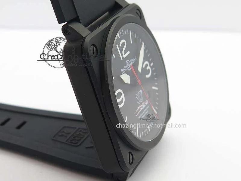 BR 03-92 PVD Case Black Dial 30 LTD 42.5mm On Rubber Strap MIYOTA 9015 V2