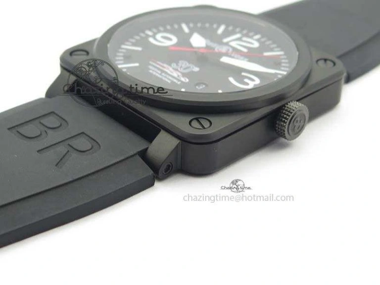 BR 03-92 PVD Case Black Dial 30 LTD 42.5mm On Rubber Strap MIYOTA 9015 V2
