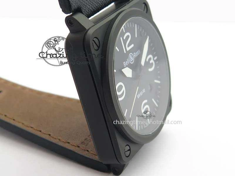 BR 03-92 PVD Case Black Dial 42.5mm On Leather Strap MIYOTA 9015 V2