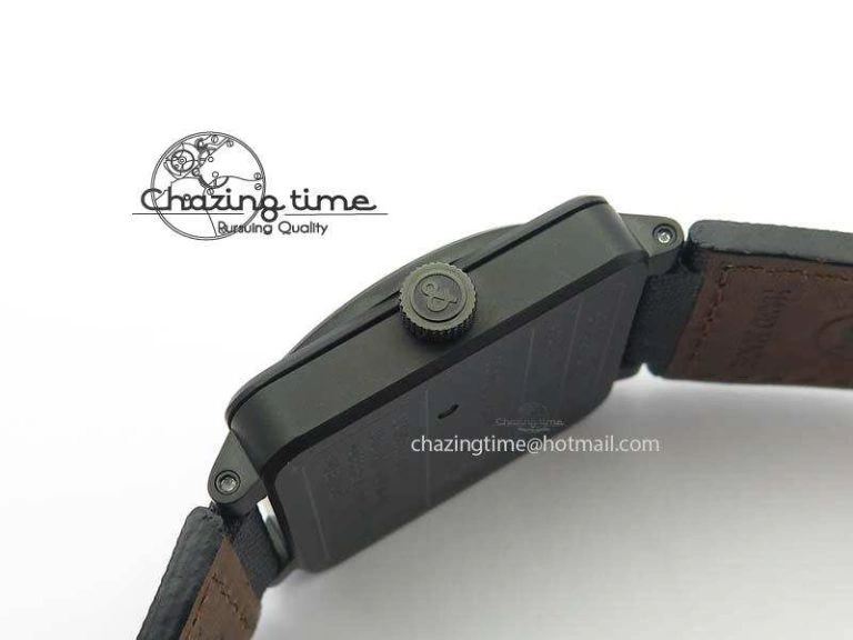 BR 03-92 PVD Case Black Dial 42.5mm On Leather Strap MIYOTA 9015 V2